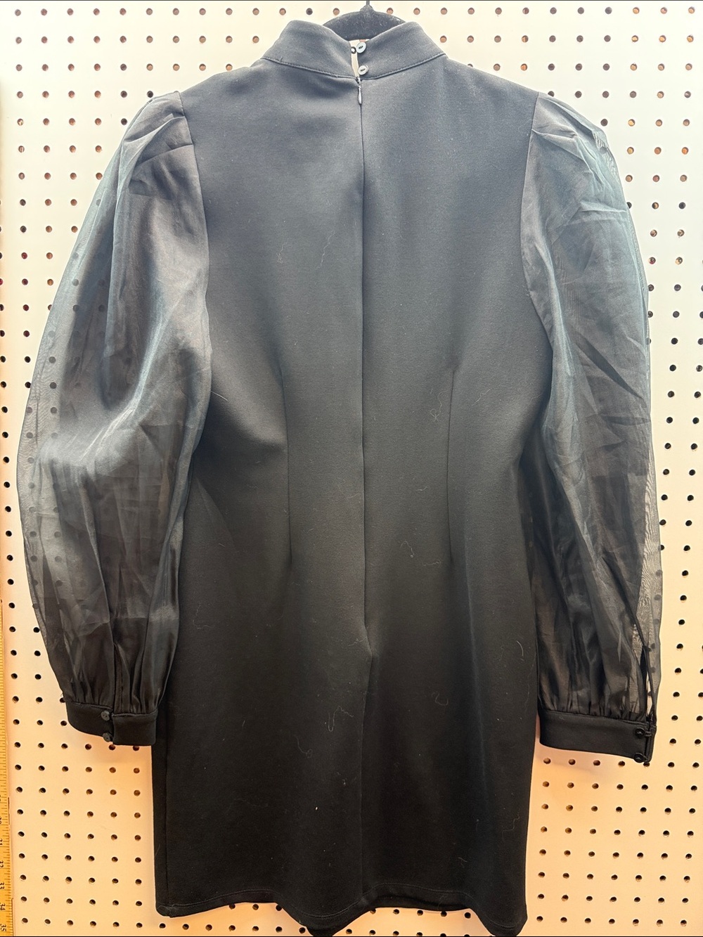 Forever 21 Black Turtleneck Sweater with Sheer Puff Sleeves - Picture 4 of 6